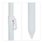 Umbrela de soare, 160 cm, reglabila pe inaltime 130-185 cm, inclinabila 45°, albastru - imagine 9