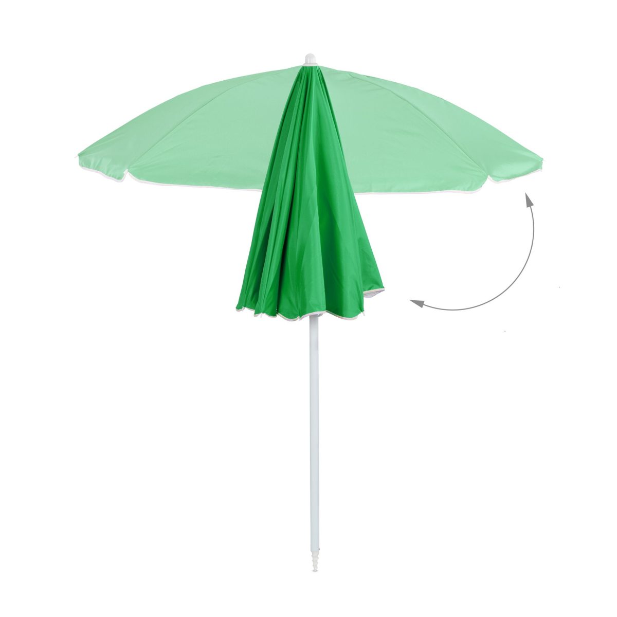 Umbrela de soare, 160 cm, reglabila pe inaltime 135–190 cm, inclinabila 45°, verde - imagine 6