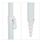 Umbrela de soare, 160 cm, reglabila pe inaltime 135–190 cm, inclinabila 45°, verde - imagine 9