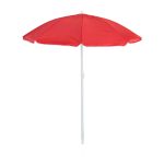 Umbrela de soare, 160 cm, reglabila pe inaltime 138–190 cm, inclinabila 45°, rosu