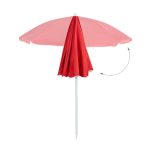 Umbrela de soare, 160 cm, reglabila pe inaltime 138–190 cm, inclinabila 45°, rosu - imagine 6