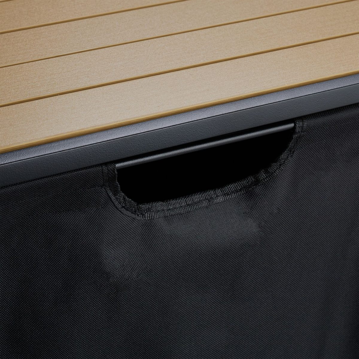 Cos de rufe mobil cu 2 compartimente, raft, 75 x 80 x 33 cm - imagine 8