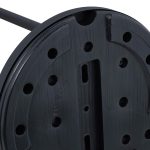 Portmantou, din otel si MDF, 108 x 45 x 30 cm, negru/maro - imagine 6
