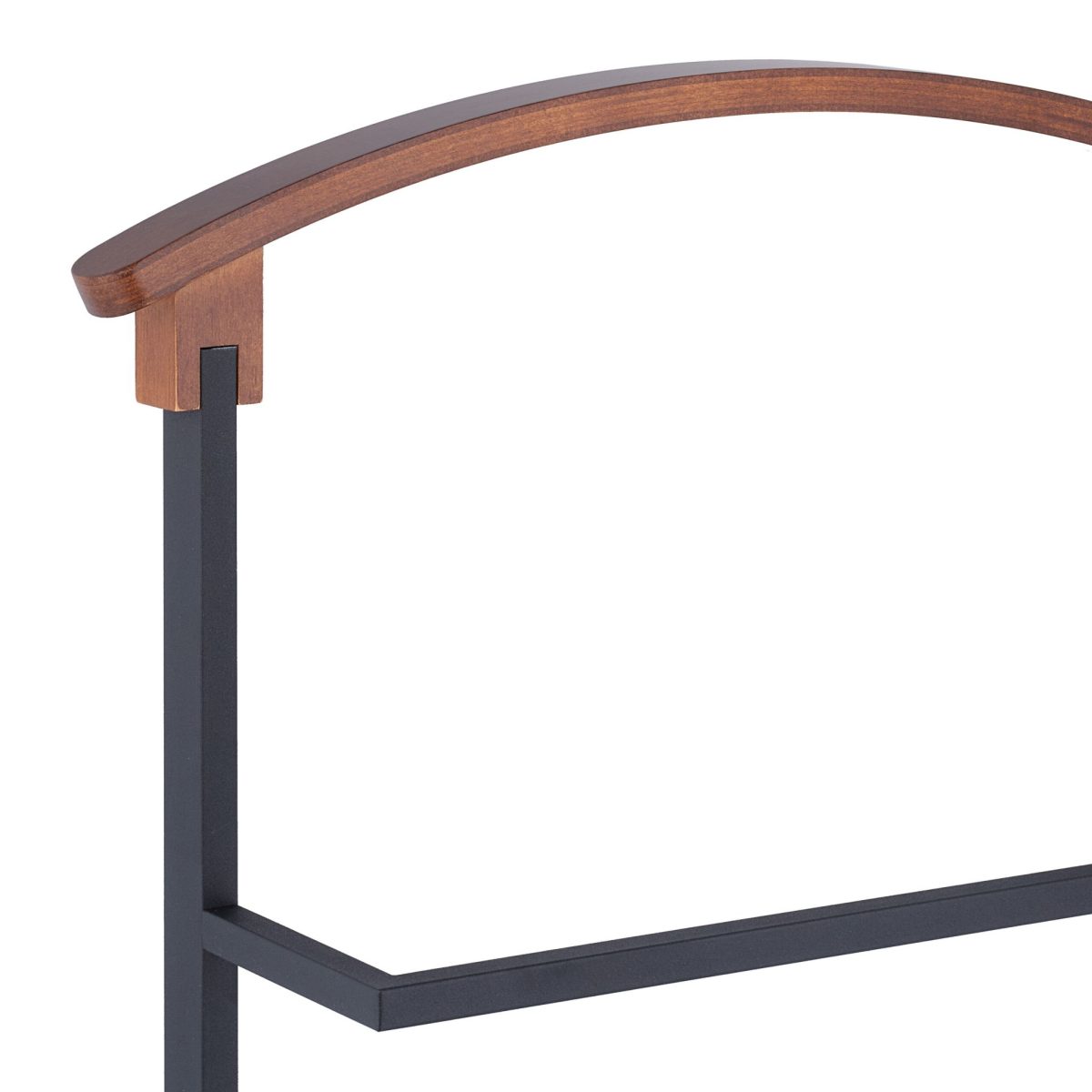 Portmantou, din otel si MDF, 118 x 47 x 40 cm, negru - imagine 4