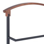 Portmantou, din otel si MDF, 118 x 47 x 40 cm, negru - imagine 4