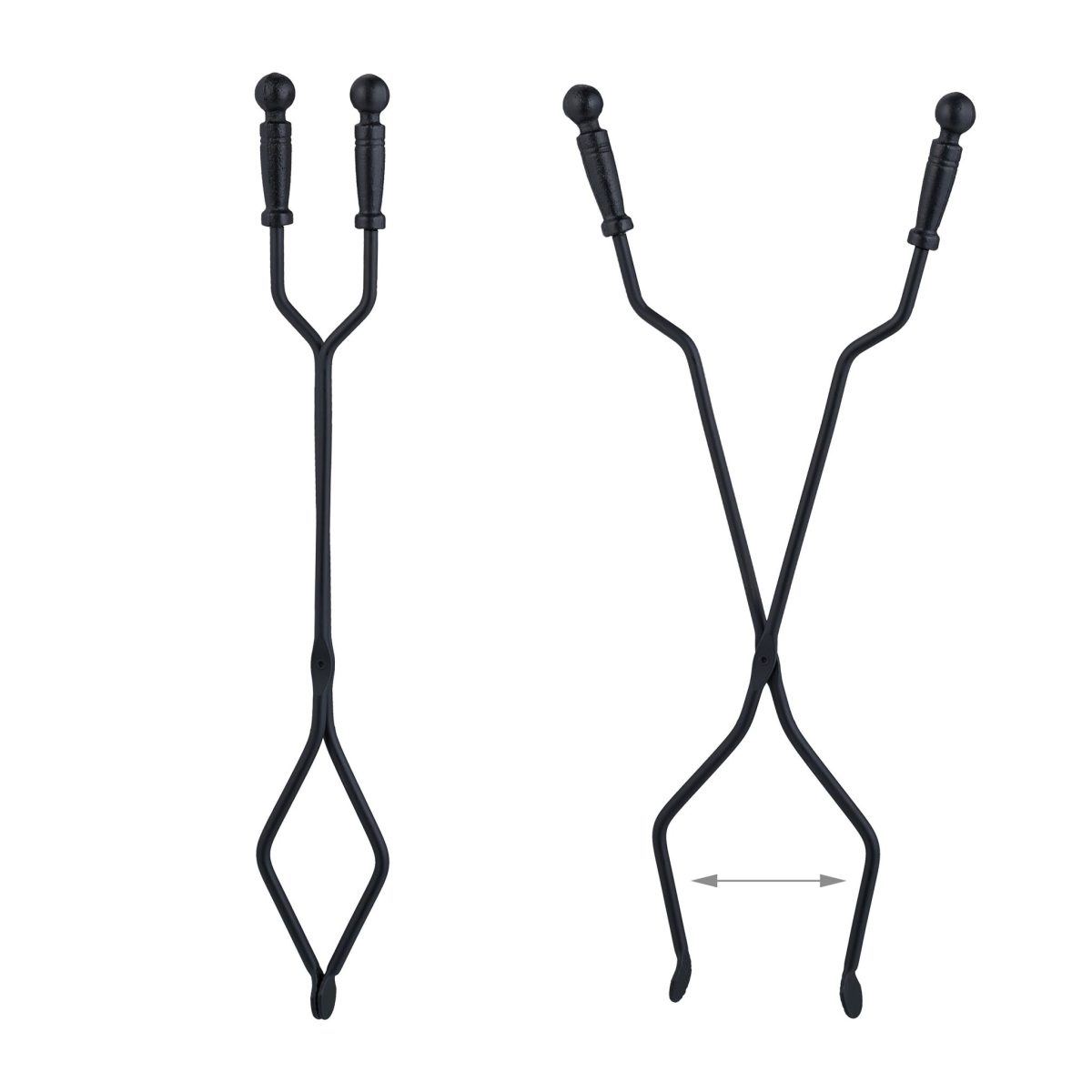 Set accesorii pentru semineu, 5 piese cu suport, 81 x 19 x 19 cm - imagine 7