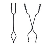 Set accesorii pentru semineu, 5 piese cu suport, 81 x 19 x 19 cm - imagine 7