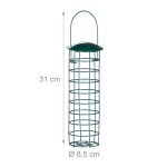 Set de 3 recipiente pentru hrana pasari, fier, verde, 31 x 8,5 cm - imagine 4