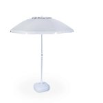 Umbrela de soare, 180 cm, inclinabila, gri deschis