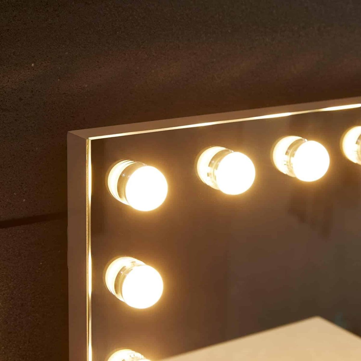 Oglinda cu iluminare LED de 3 culori, senzor tactil, cadru MDF, alb, 58 x 43 cm - imagine 5