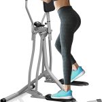 Bicicleta eliptica cu display LCD, pentru fitness cu monitorizare activitati fizice, greutate maxima 100 kg, 144,5 x 97 x 60 cm