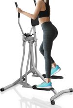Bicicleta eliptica cu display LCD, pentru fitness cu monitorizare activitati fizice, greutate maxima 100 kg, 144,5 x 97 x 60 cm