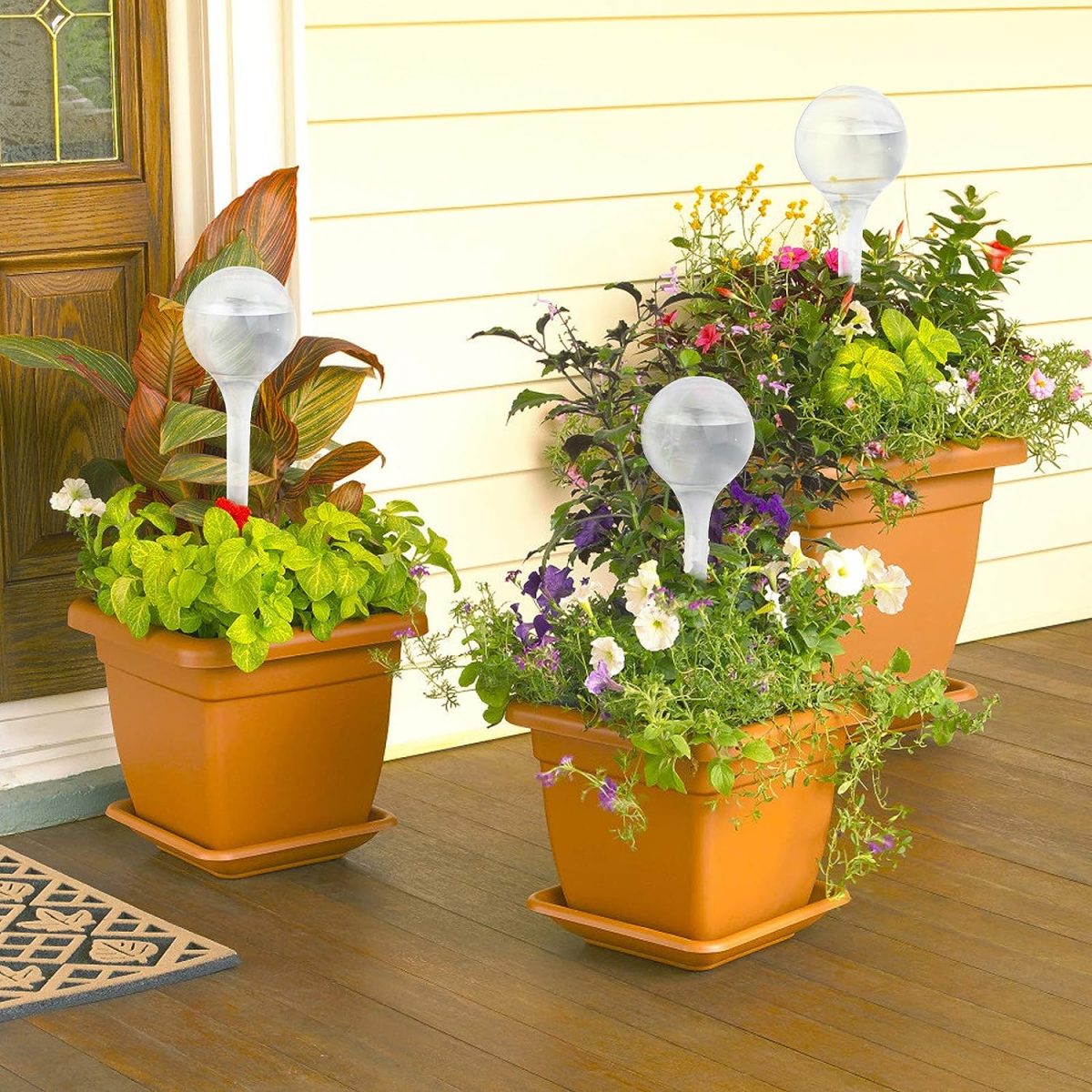 Set distribuitoare, udarea plantelor automat, 4 bucati, 13 x 5 cm, transparent - imagine 3