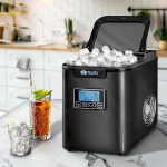 Masina de cuburi de gheata, 12-15 kg/24h, timp de productie 8 minute, rezervor de apa 2,1, display LCD, negru - imagine 3