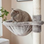 Ansamblu de joaca pentru pisici, FEANDREA, 60 x 50 x 206 cm, gri - imagine 5