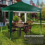Pavilion impermeabil, cu protectie UV pentru gradina/terasa/curte, Tillvex, poliester, 3x3x2,5, verde - imagine 6