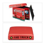 Taburet pliabil Relaxdays, Fire Truck, multicolor, 32 x 48 x 32 cm - imagine 7