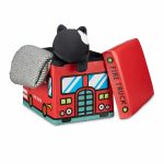 Taburet pliabil Relaxdays, Fire Truck, multicolor, 32 x 48 x 32 cm