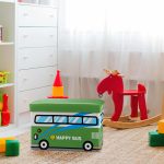 Taburet pliabil Relaxdays, Happy bus, multicolor, 32 x 48 x 32 cm - imagine 3