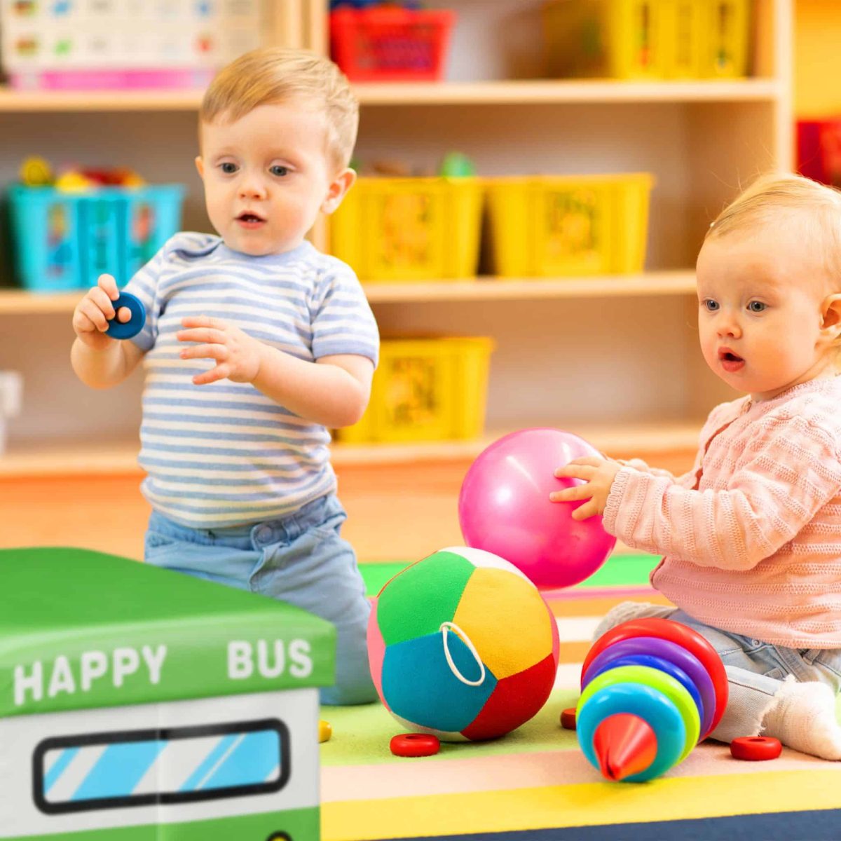 Taburet pliabil Relaxdays, Happy bus, multicolor, 32 x 48 x 32 cm - imagine 6