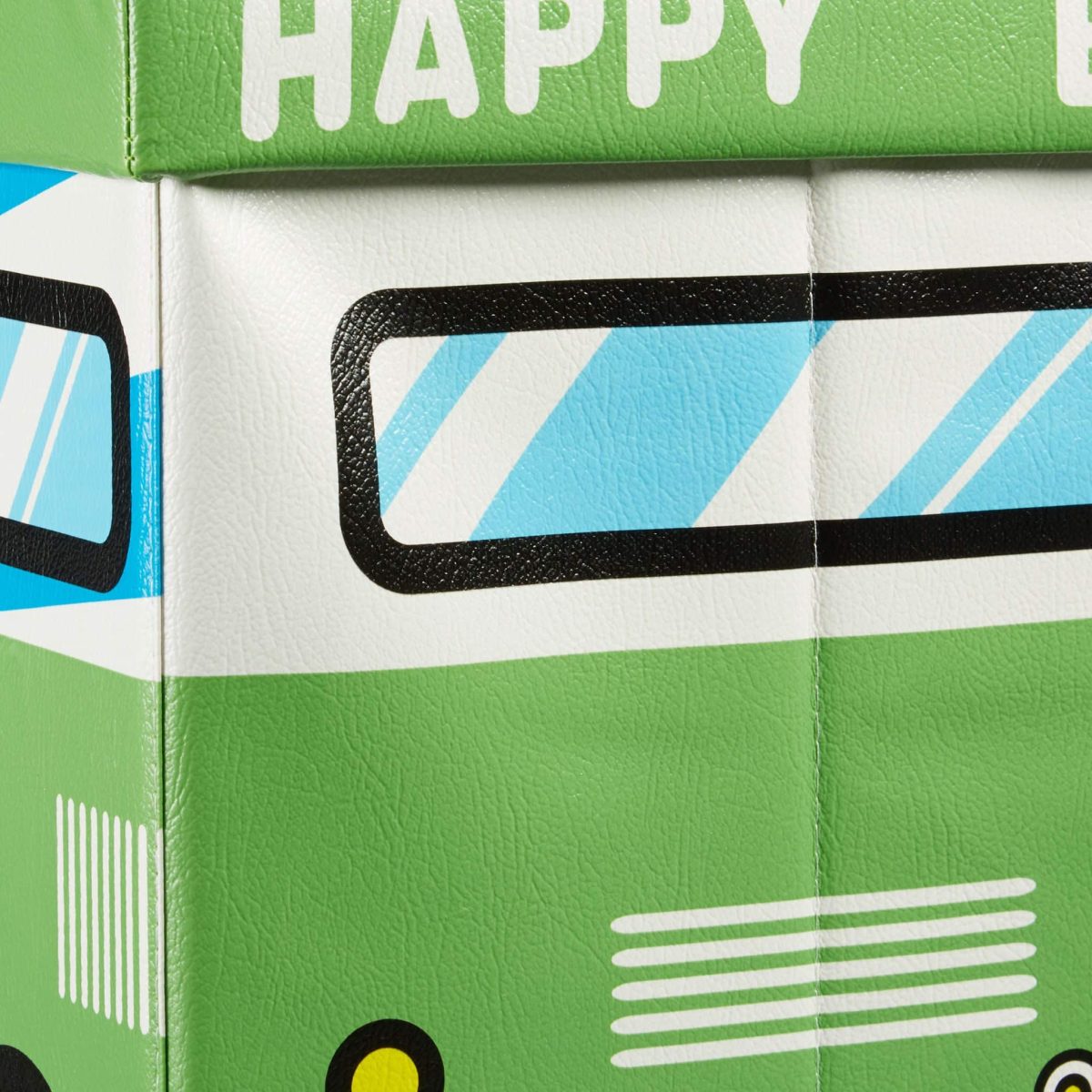 Taburet pliabil Relaxdays, Happy bus, multicolor, 32 x 48 x 32 cm - imagine 7