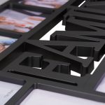 Rama foto tip colaj 10 imagini, 36,5 x 72 x 2 cm, negru, Relaxdays - imagine 4
