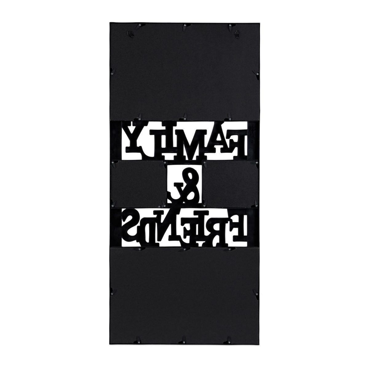 Rama foto tip colaj 10 imagini, family and friends, 74,5 x 35 x 2 cm, negru, Relaxdays - imagine 5