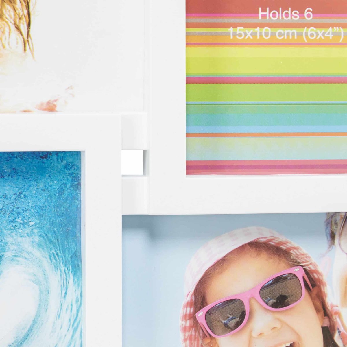 Rame foto, colaj 12 poze, Alb, 81 x 30 cm - imagine 2