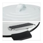 Cos de gunoi Relaxdays, alb, cu pedala, din metal, 3 l - imagine 7