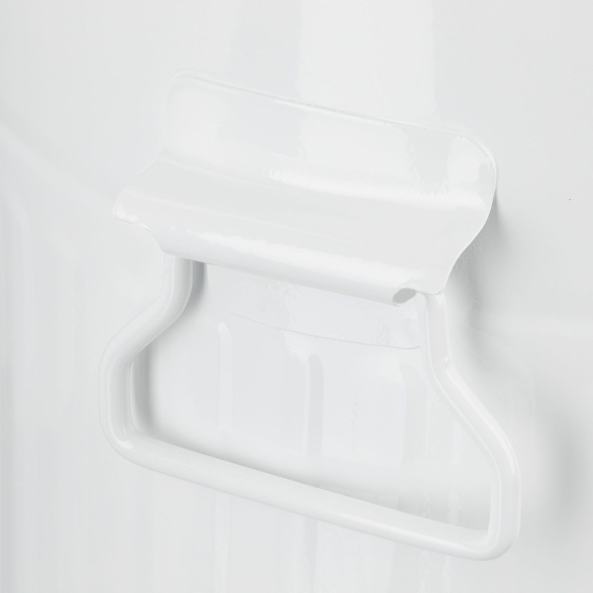 Cos de gunoi Relaxdays, alb, cu pedala, din metal, 3 l - imagine 6