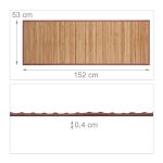 Covoras din bambus natural, 53 x 152 cm, Relaxdays - imagine 4