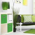 Set 2 cutii depozitare Relaxdays, 27 l, verde, 30 x 30 x 30 cm - imagine 2