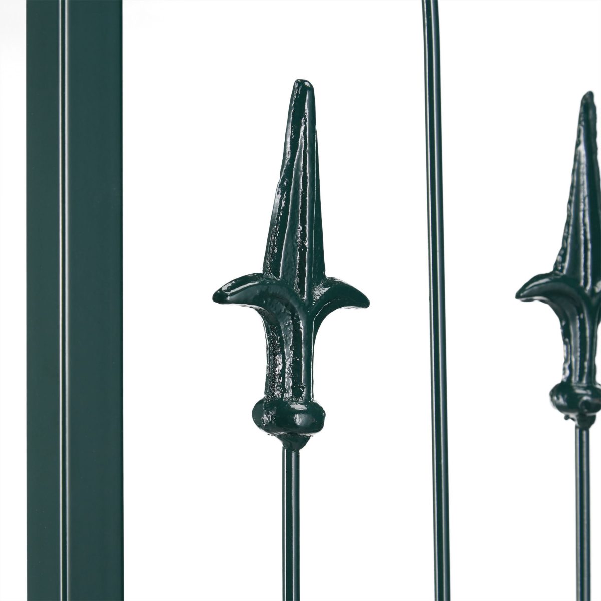 Pergola din fier pentru flori cataratoare, 205 x 202 x 52 cm, verde inchis, Relaxdays - imagine 5