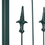 Pergola din fier pentru flori cataratoare, 205 x 202 x 52 cm, verde inchis, Relaxdays - imagine 5