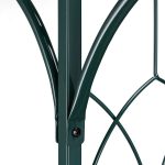 Pergola din fier pentru flori cataratoare, 205 x 202 x 52 cm, verde inchis, Relaxdays - imagine 6