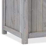 Jardiniera cu spalier pentru flori cataratoare, lemn de brad, gri, 150 x 70 x 30 cm - imagine 6