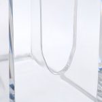 Organizator pentru dischete si betisoare cosmetice, acril, transparent, 13 x 15 x 11 cm - imagine 7