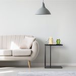 Masuta de cafea, din MDF/metal, 59,5 x 30 x 45 cm, negru - imagine 6