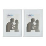 Set 2 rame pentru fotografii 20x30 cm, alb, Relaxdays