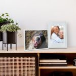 Set 2 rame pentru fotografii 20x30 cm, alb, Relaxdays - imagine 3
