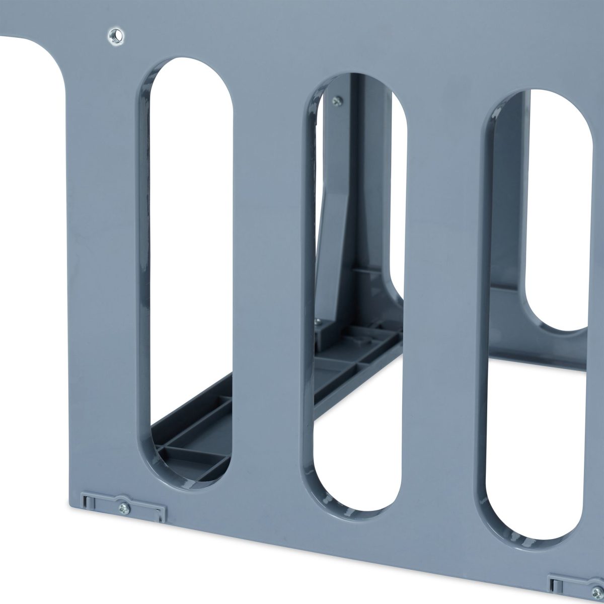 Cos de gunoi incorporat, Relaxdays, cu 3 recipiente diferite, gri, 1 x 15 l, 2 x 8 l, 35 x 34 x 48 cm - imagine 9