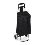 Carucior cumparaturi Relaxdays cu 2 roti, 28 l, 92.5 x 34 x 28 cm, negru