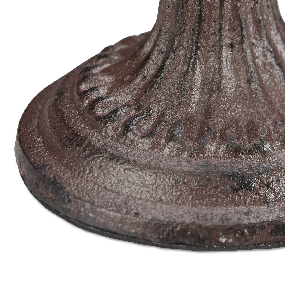 Sfesnic vintage, fabricat din fonta, dimensiunsi 19 x 9 cm, maro/negru, Relaxdays - imagine 5