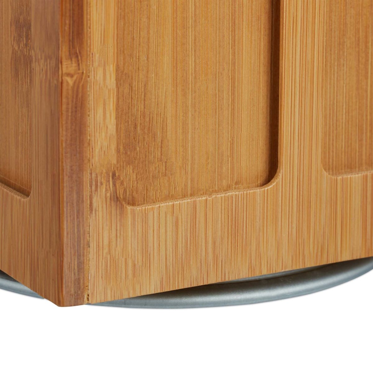 Suport rotativ capsule cafea, tip Dolce Gusto, 8 compartimente, din bambus, pana la 56 de capsule, 40.5 x 14 x 14 cm, RelaxDays - imagine 9