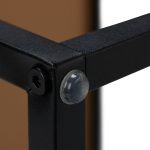 Masuta cafea, design industrial, MDF/otel, maro/negru - imagine 6