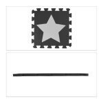 Covoras din spuma EVA Relaxdays, tip puzzle, Alb/Gri, 9 piese, moale, 91x91 cm - imagine 8