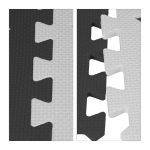 Covoras din spuma EVA Relaxdays, tip puzzle, Alb/Gri, 9 piese, moale, 91x91 cm - imagine 7
