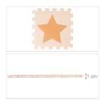 Covoras din spuma EVA Relaxdays, tip puzzle, Portocaliu/Bej, 9 piese, moale, 91x91 cm - imagine 4
