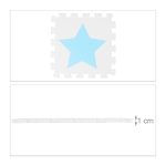 Covoras din spuma EVA Relaxdays, tip puzzle, Alb/Albastru, 9 piese, moale, 91x91 cm - imagine 4