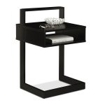 Masuta cafea, spatiu de depozitare, lemn/MDF, 60,5 x 40 x 34 cm